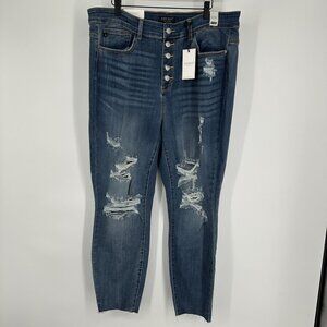Judy Blue Women's Skinny Fit High Waist‎ Distressed Size 20W